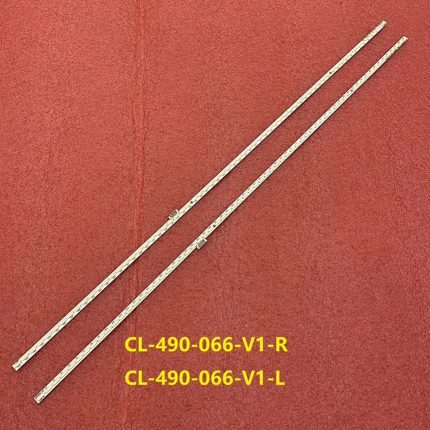 Faixa de LED (2) para TV 49PUS7181 49pus7100 49pus7101/12 LK 10024664 -A0 11800820 -A0 11800819 -A0 CL-490-066-V1-R L TPT490U2-EQLSHA.G