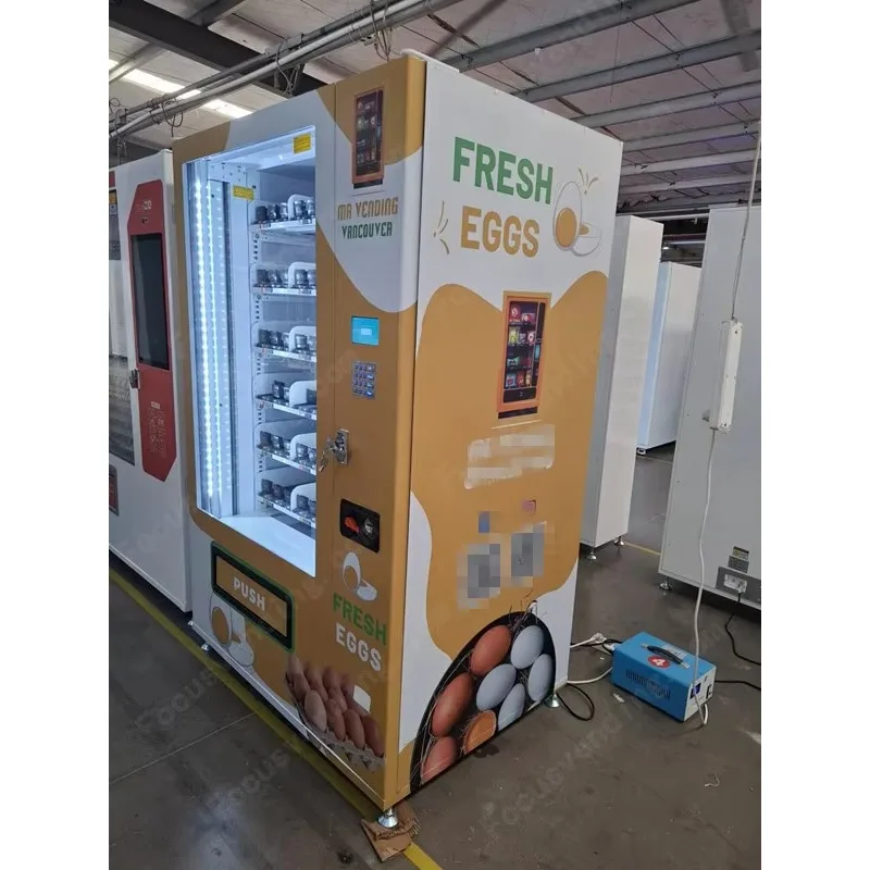 Automatic  Fresh Egg Dispenser Vending Machine Farm to Consumer Refrigerated Cashless Support Customization view 5
