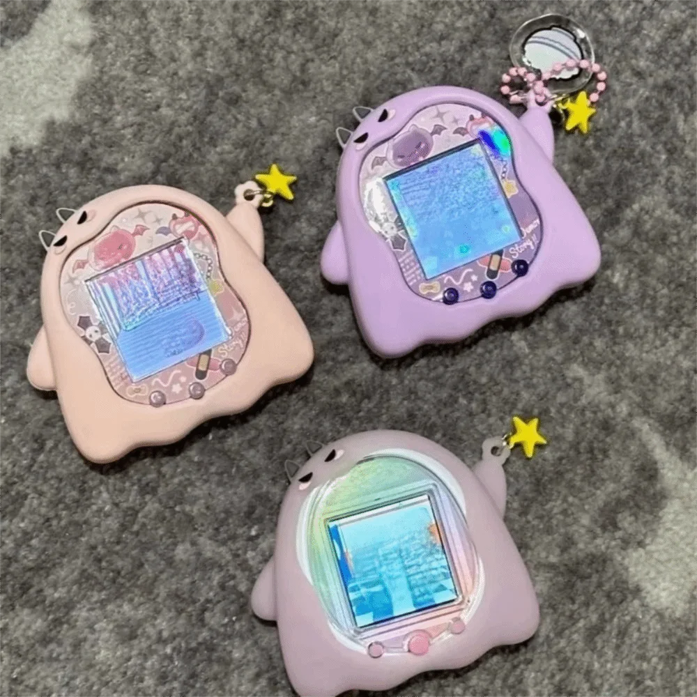 실리콘 게임 콘솔 보호 케이스 초박형 낙하 방지 만화 보호 커버 글로우 데빌 타마고치 유니용 미끄럼 방지