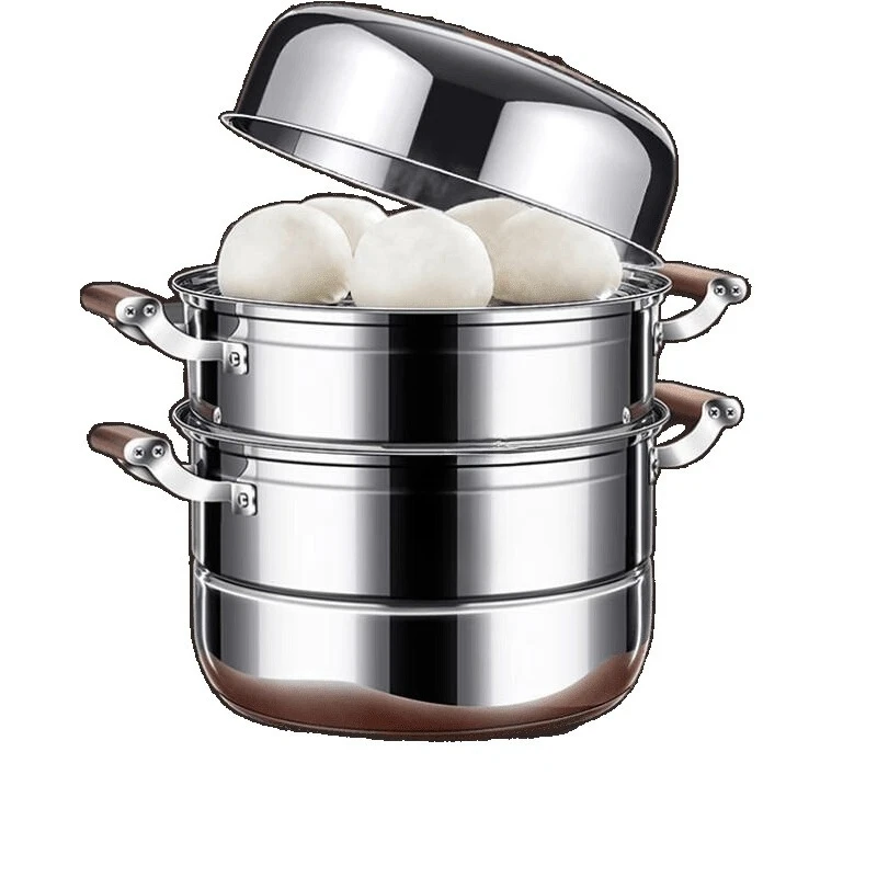 

Three or four steel 316L stainless steel steamer, household
