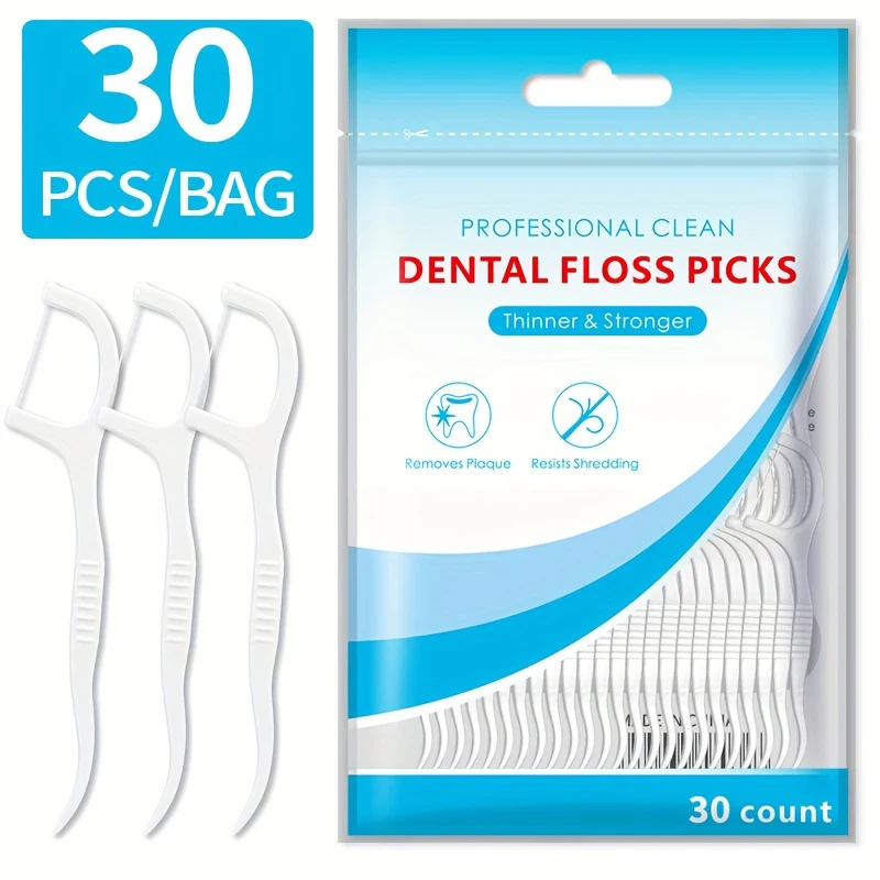 30/50/150/300/600PCS ultra-fine disposable smooth dental floss, household toothpick