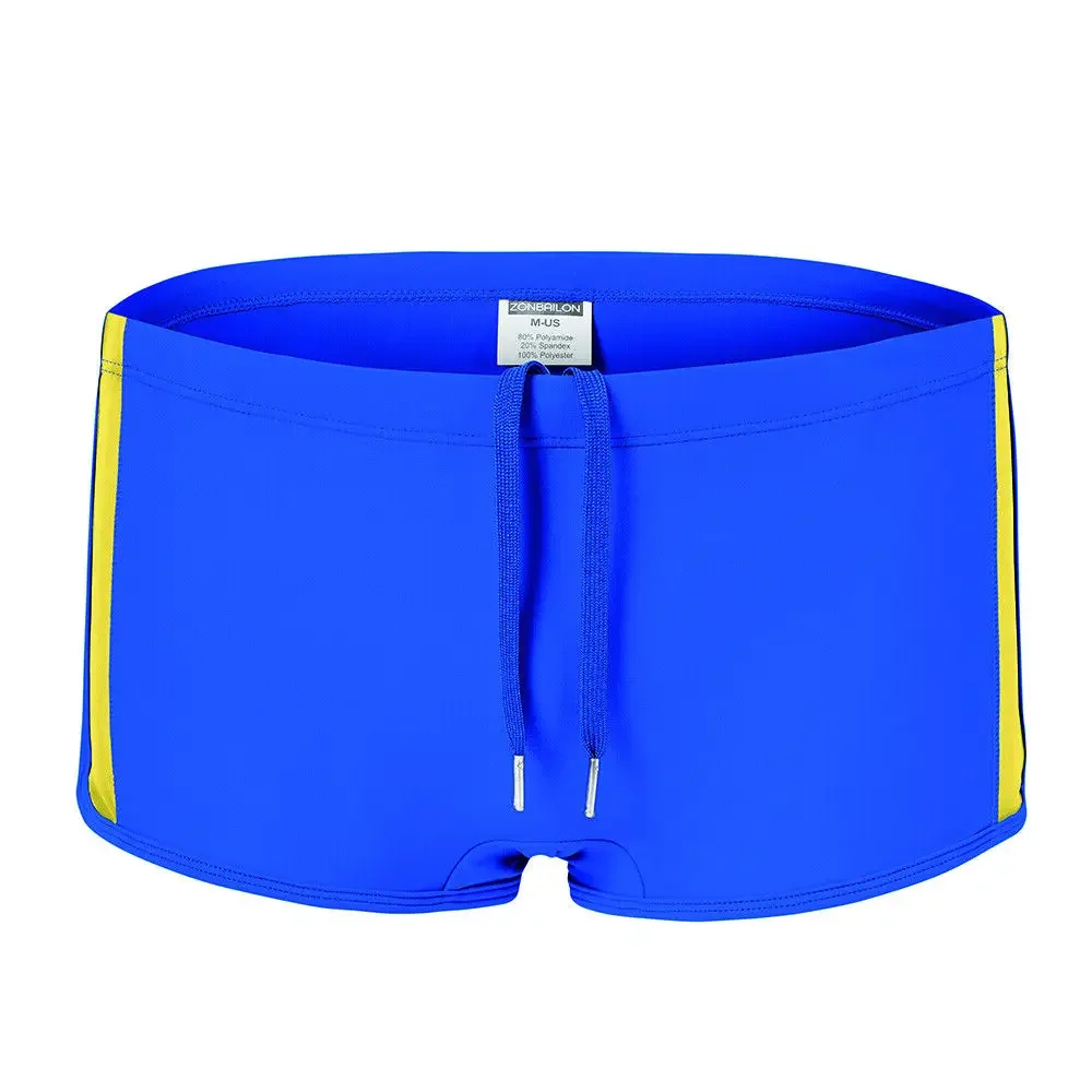 Jinshi Men's Soft Swimsuits Comfort Fit Swimming Trunks Breathable Swim Beach Boxers for Men