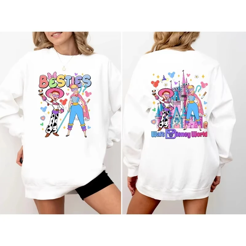 سويت شيرت Toy Story Besties، سويت شيرت جيسي آند بو بيب، سترة Toy Story Best Friends، رحلة ديزني للفتيات، هدية ديزني #2