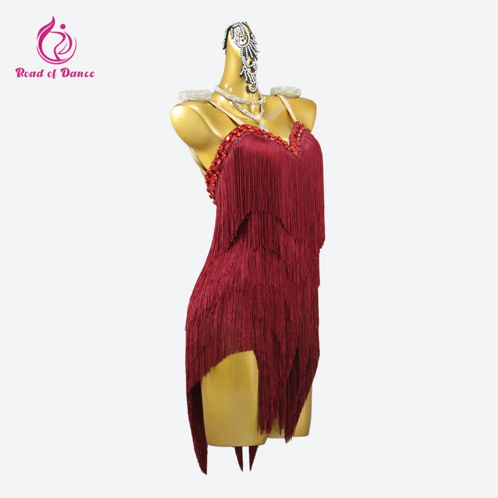 

2025 Latin Dance Skirt Party Evening Dress Womens Suit Elegant Prom Kids Parties Costume Girls Sports Clothes Sexy Practice Wear