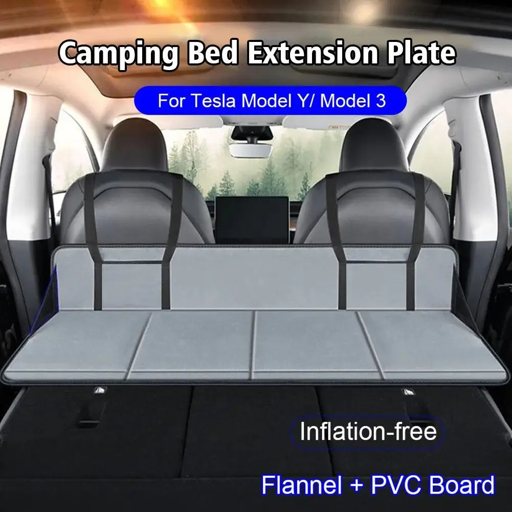 Acampamento colchão de ar inflável do carro, guarda principal para Tesla Modelo Y, Modelo 3, portátil dobrável carro cama, caminhão colchão, Y1U4