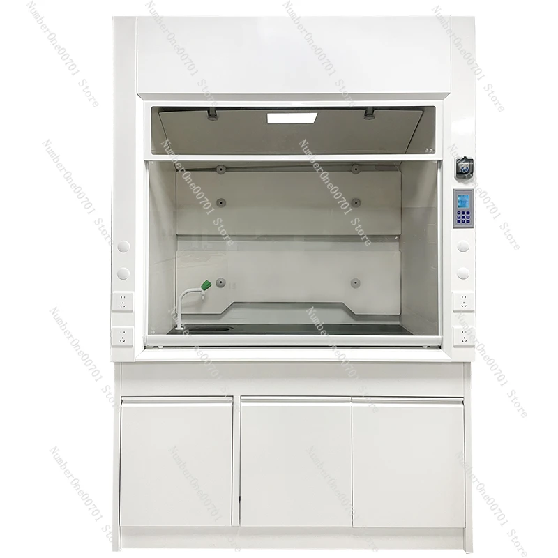 Campana extractora de cristal líquido de escape resistente a ácidos y álcalis anticorrosión totalmente de acero para agricultura química de laboratorio