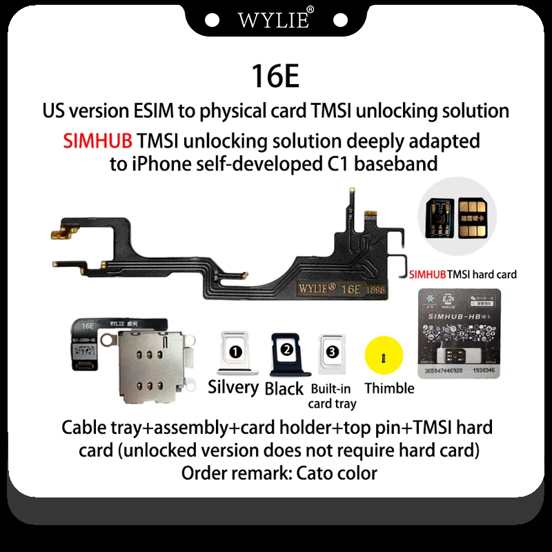WYLIE eSIM Unlock Tool for iPhone 16e Repair