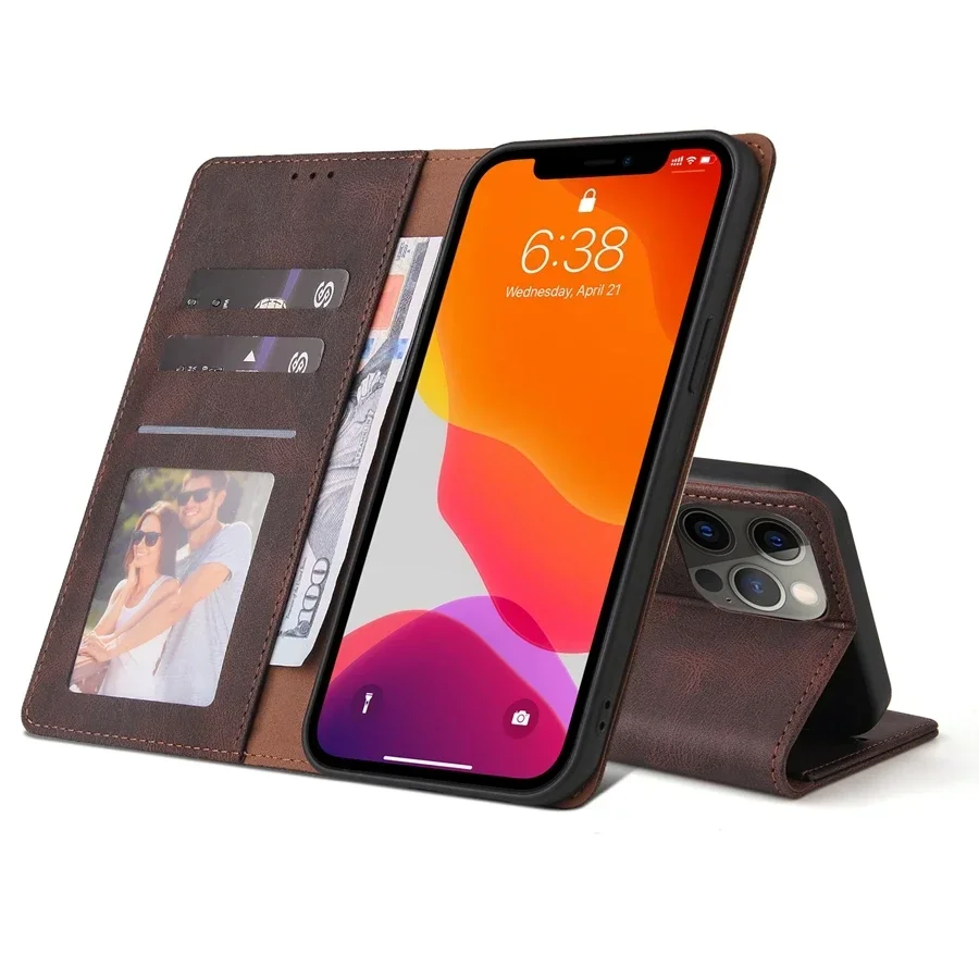 Casing Dompet Flip Kulit untuk SE 2020 X XS XR XSMax 8 Plus 7 Plus 6/6S Plus IPhone 13 Pro Max 13 Mini 12 Pro Max 11 Pro Max