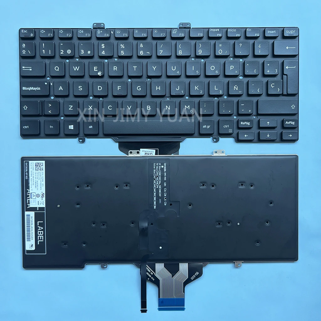 

5400 Spanish Backlit Keyboard for Dell Latitude 5400 5401 5410 5411 (Y2019) 7400 3400 03C7CJ 049VT0 0G6KXM 0V2RM9 SN7282BL SP