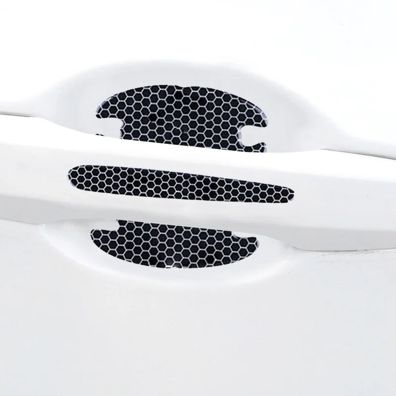8PCS Car Door Handle Bowl Anti Scratch Sticker Protector Cover Car Wrist of Door Protective Film Auto Door Wrist Decor Sticker