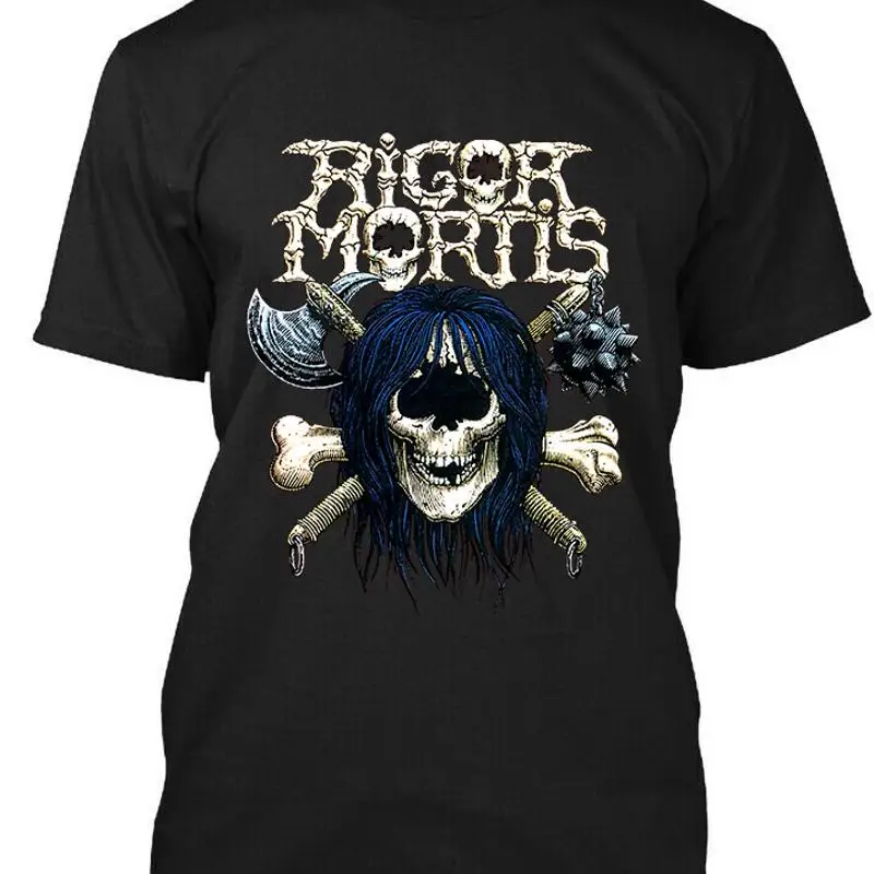 

NEW POPULAR Rigor Mortis American Classic Retro Logo T Shirt S 4XL