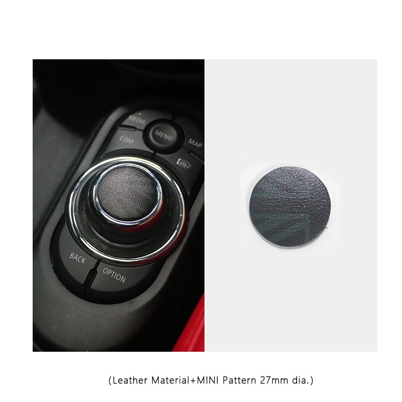 Car Central Control Multimedia Button Cover Trim Knob Sticker For MINI Cooper F55 F56 F57 Countryman Clubman Styling Accessories