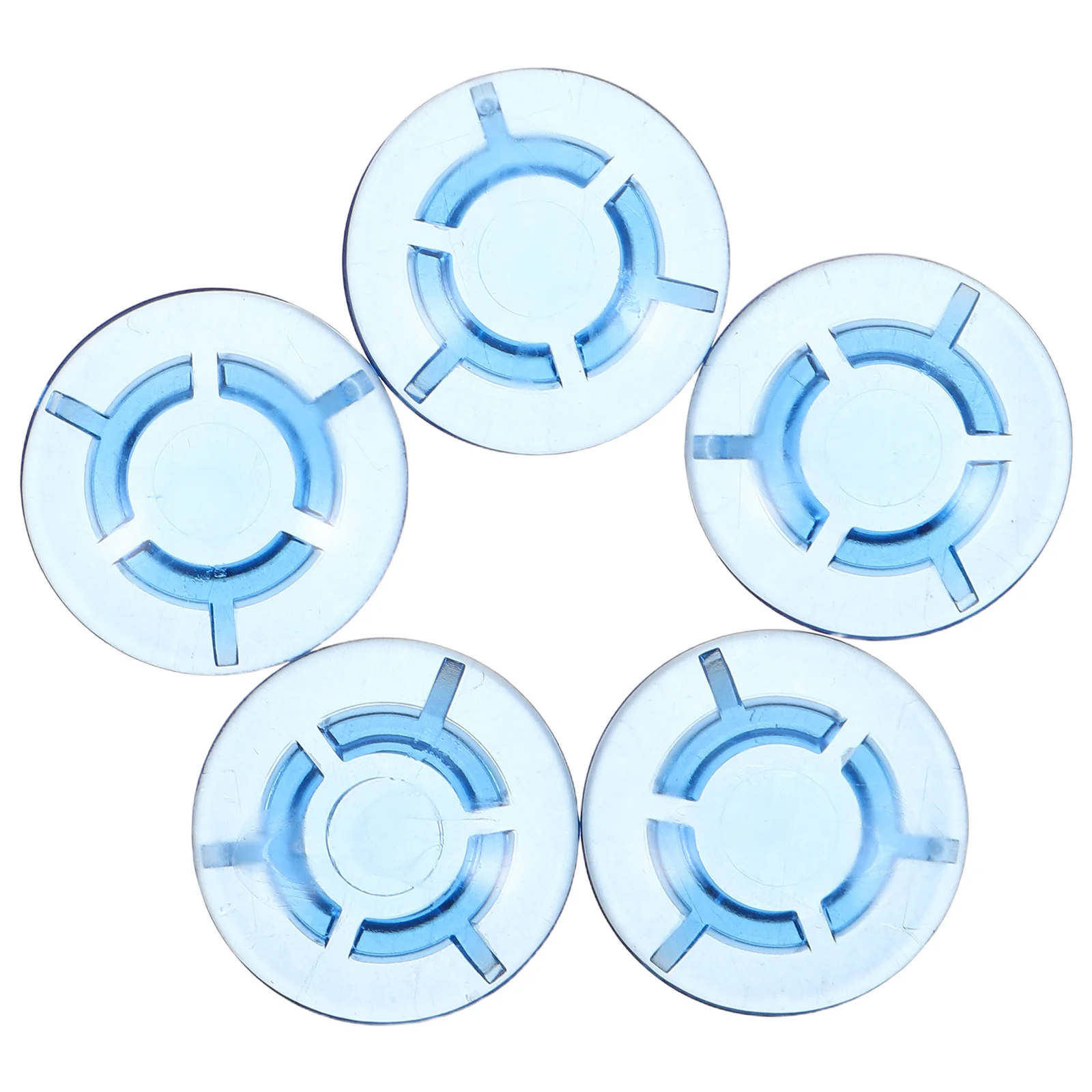 

5pcs Effect Pedal Footswitch Caps Mushroom Head Design Comfortable Grip Blue Round Knob Toppers For Guitar Bass Studio Stage Use