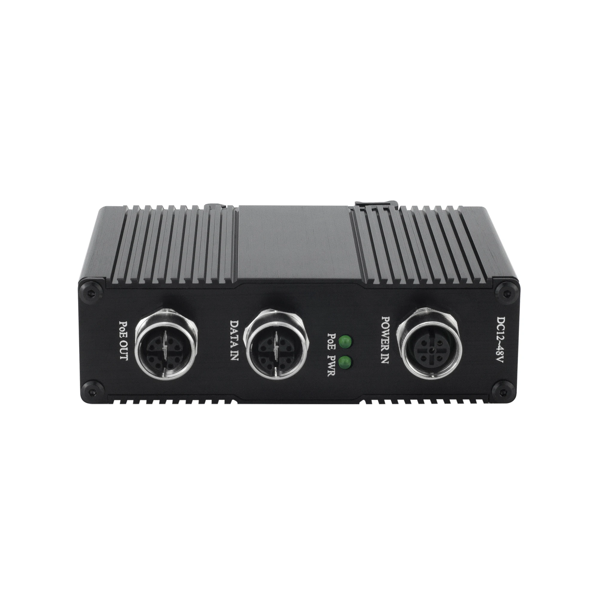 M12 PoE Injector Industrial 30W/60W/90W Gigabit PoE Adapter IEEE802.3at/bt Powet Over Ethernet 10/100/1000Mbps 12~48V DC