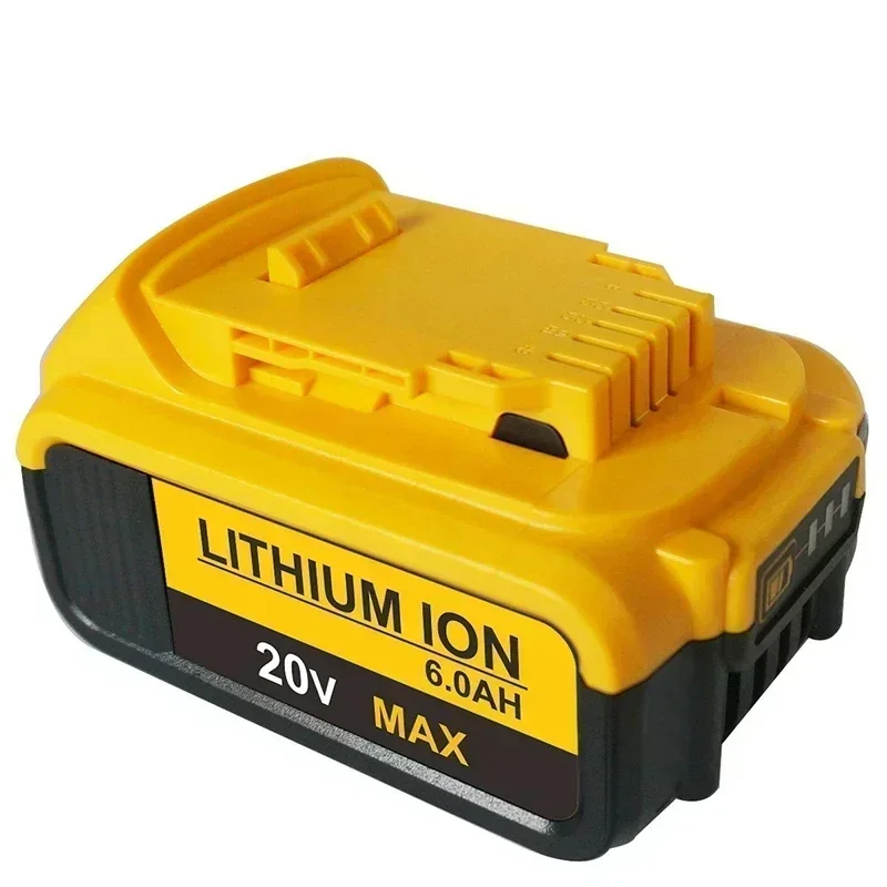 20V 6Ah MAX 리튬 배터리 전동 공구 교체용 DeWalt DCB184 DCB181 DCB182 DCB200 20V 6A 8A 12A 18V 20V 리튬 배터리