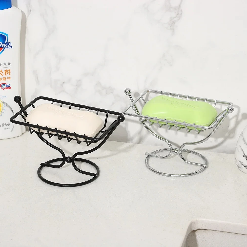 

Household Soap Holder Bathroom Soap Dishes for Bar Bathroom Draining Soap Dishes Soap Holder Countertop Metal Soap Dishes