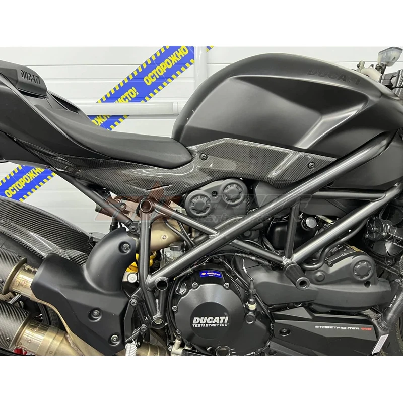 Side Panel Fairing Cowling For Ducati Streetfighter  Full Carbon Fiber 100%  Protection