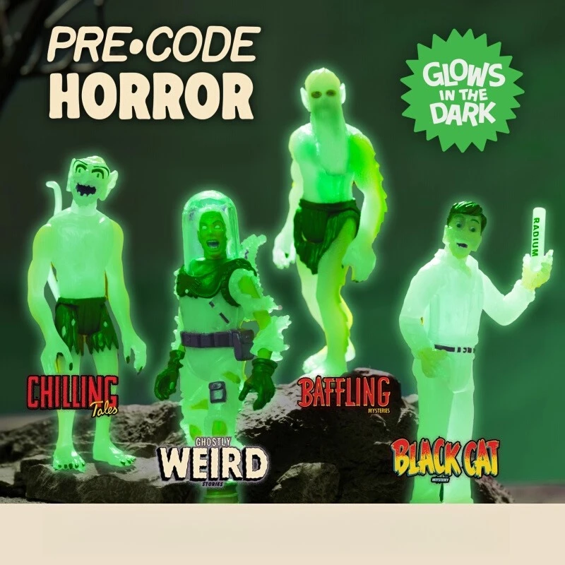 

Super7 Classic Horror Series: Seaweed Monster, Ghoul, Radium Man – Toy Action Figures, Decorative Dolls & Collectibles