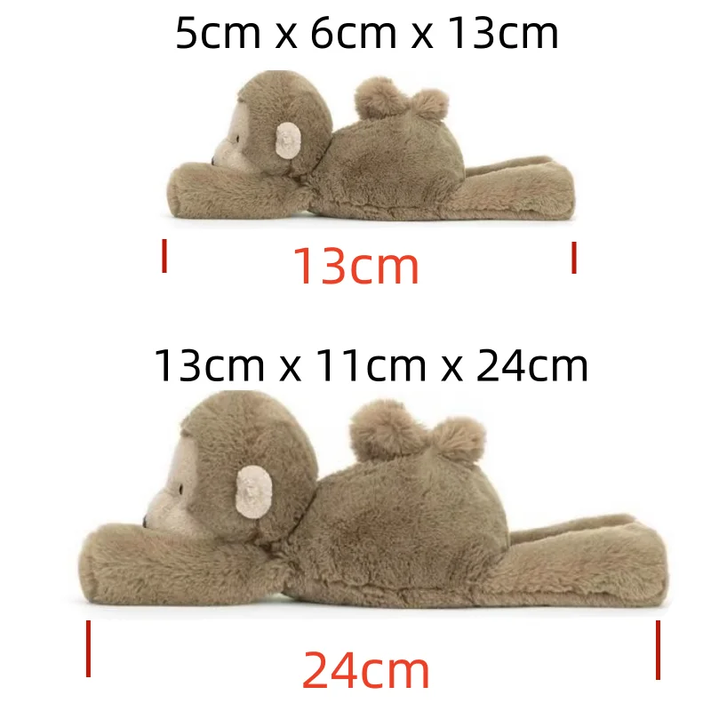 35cm 짐 원숭이 봉제 인형-초부드러운 수집용 봉제 동물 원숭이 선물 수줍은 원숭이 어린이 수집가 생일 재미있는 파티 선물