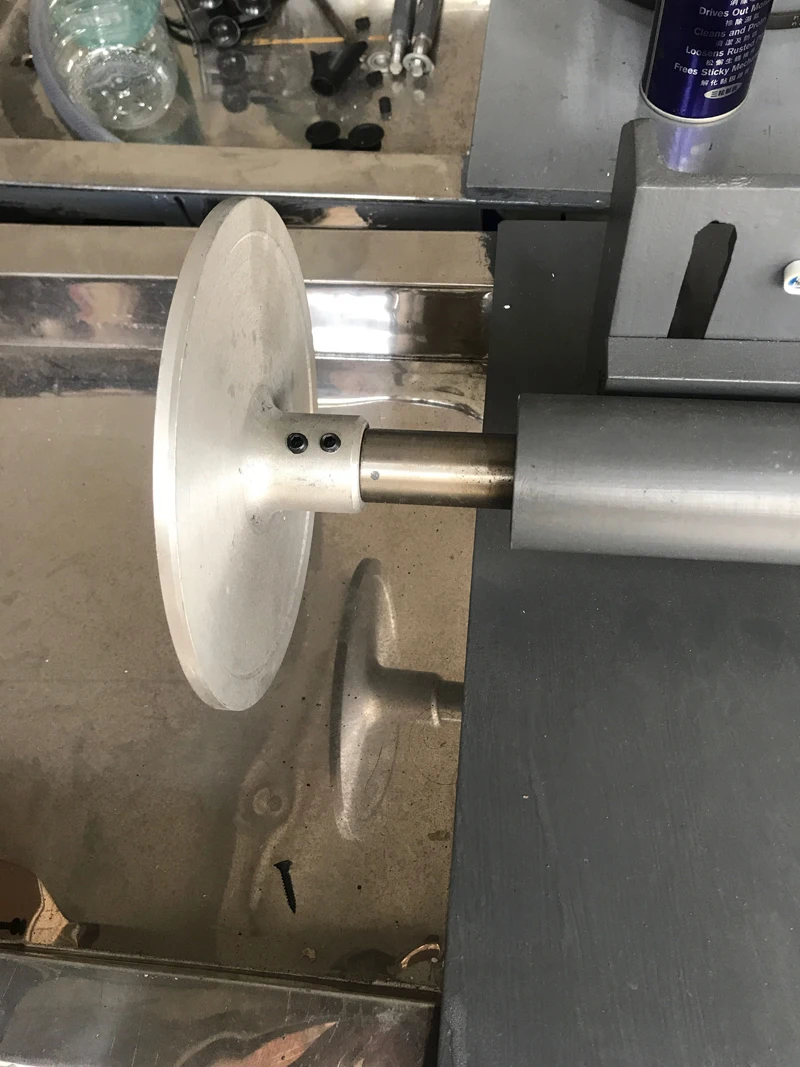 Polier- und Schleifscheibe aus Aluminium 4" 6" 7" 8" 9" für Flachmaschinen, Schwamm, Lammfell – Detail 9