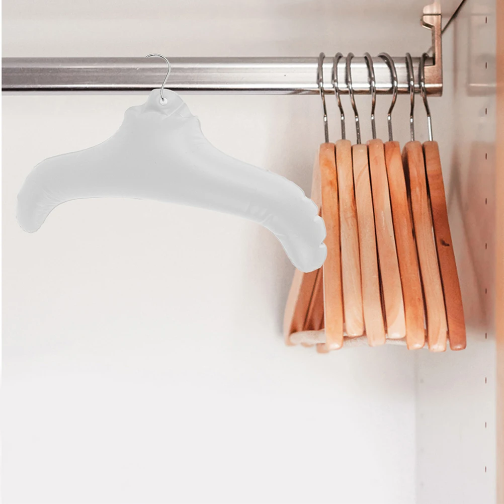 

5pcs Inflatable Foldable Clothes Drying Racks Portable Travel PVC Gym Organizer Drying Rack Hanger White Easy Storage
