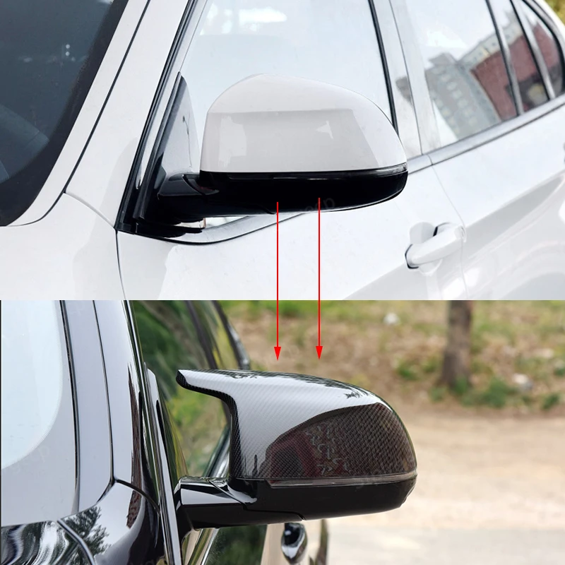 1 pair Rear View Side Case Trim M Style Car Rearview Mirror Caps for BMW F25 X3 F26 X4 F15 X5 F16 X6 2014-2018  Accessories