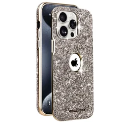 For iPhone 16 15 14 13 12 Pro Max 15 16Plus Electroplated Flash Powder Magsafe Phone Cas Fall Prevention Wireless Charging Cover