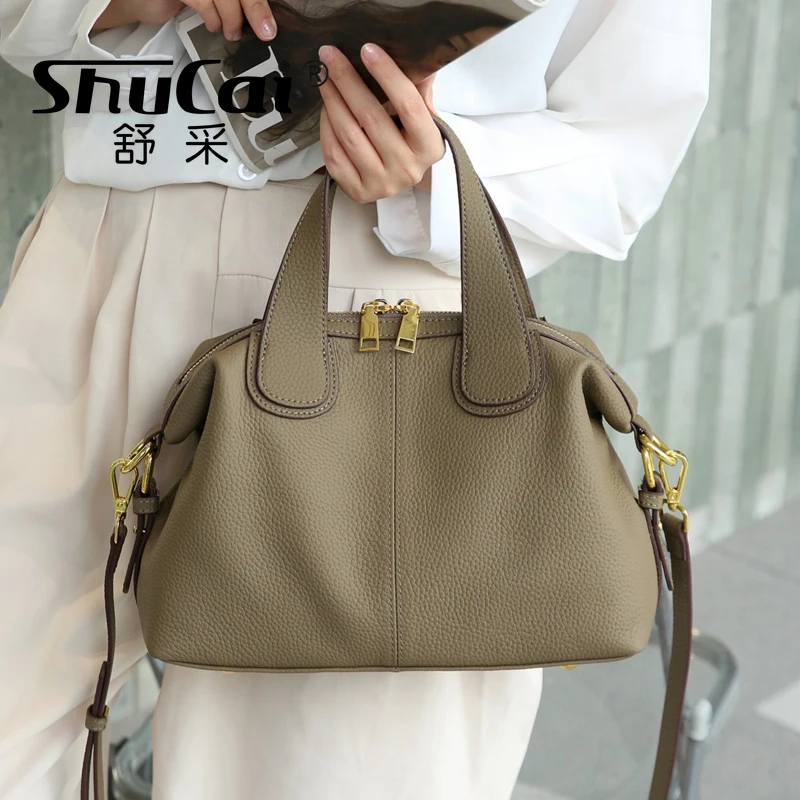 

Genuine Leather Fashion Women's Handbag Luxury Designer Ladies Shoulder Crossbody Bags High Quality Large Capacity Tote Bag