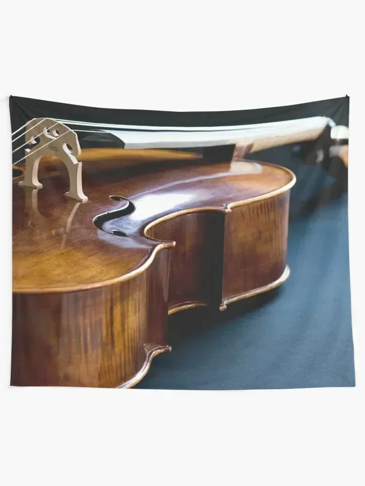 Cello in Repose Tapestry Decorative Paintings Wall Carpet Decoration Home Things To The Room Tapestry