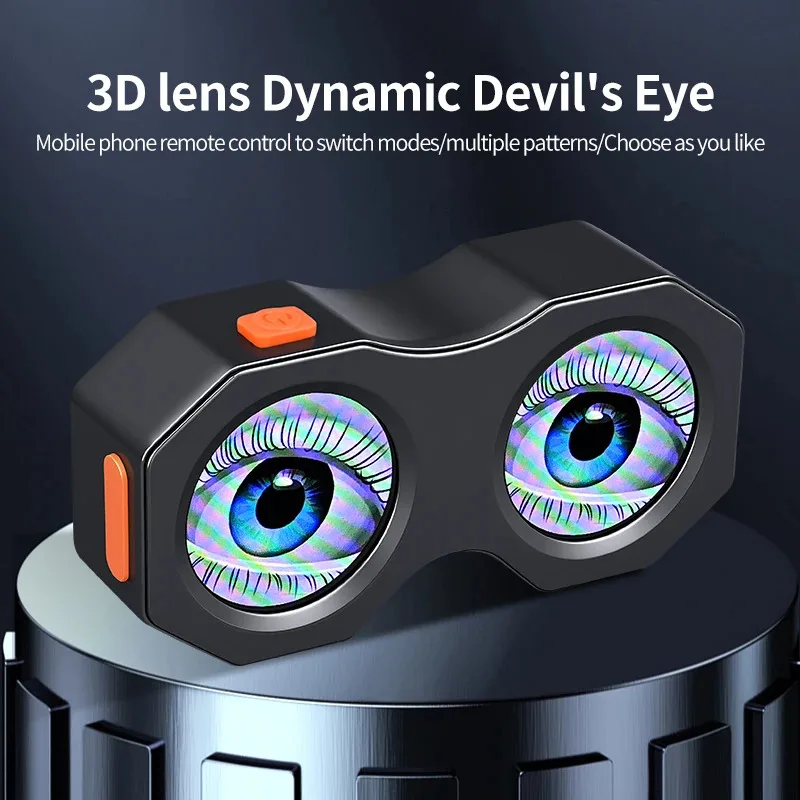 

Rechargeable Dynamic Devil's Eye Mobile APP Control 82 Mode LED DIY Pattern for Smart Bike Tail Light Motorbike Retrofit