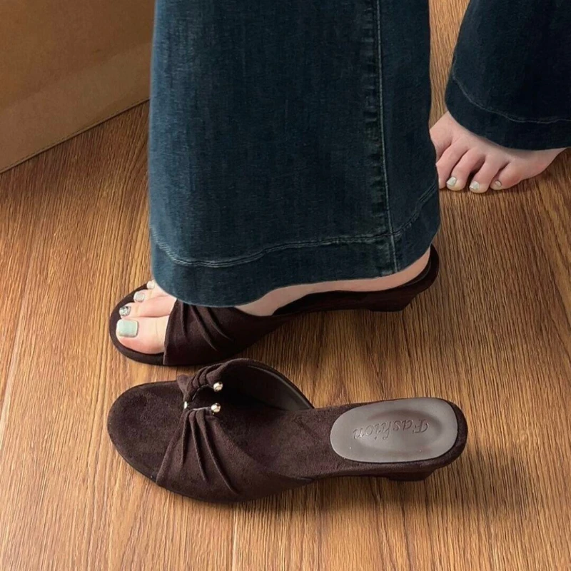 Sandal Wedges Wanita Musim Pan - Summer Clothing Modest ulasan dan harga