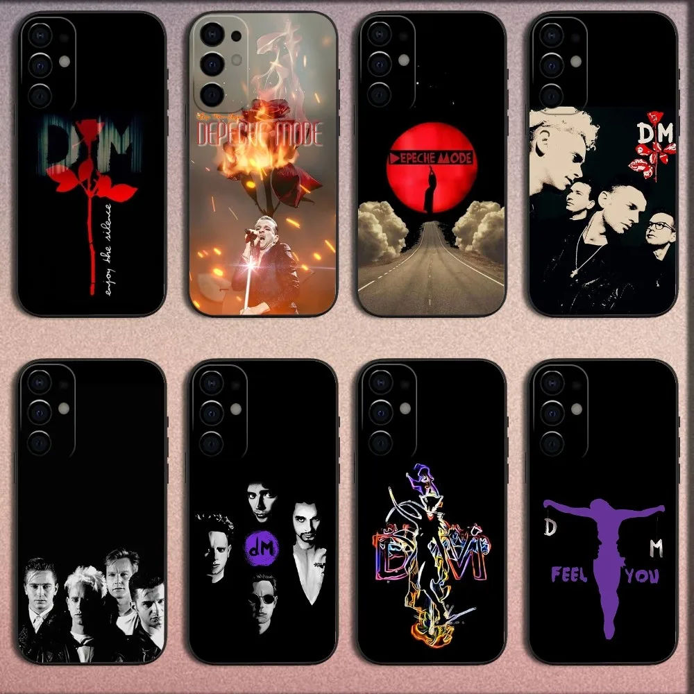 Music D-Depeche Mode Band Phone Case For Samsung S25,S24,S21,S22,S23,S30,Ultra,S20,Plus,Fe,Lite,Note,10,9,5G Black Soft Cover