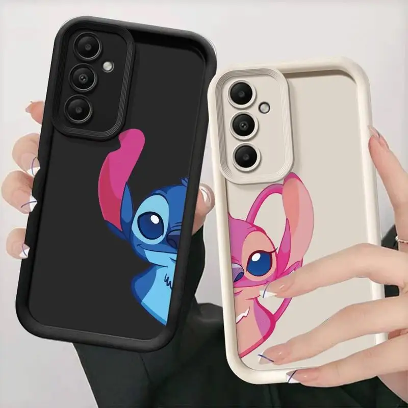 Phone Case for Samsung Galaxy A15 A25 A35 A55 A51 A71 A72 A73 A52 A52s A53 A54 5G TPU Silicone Soft Disney Lilo Stitch