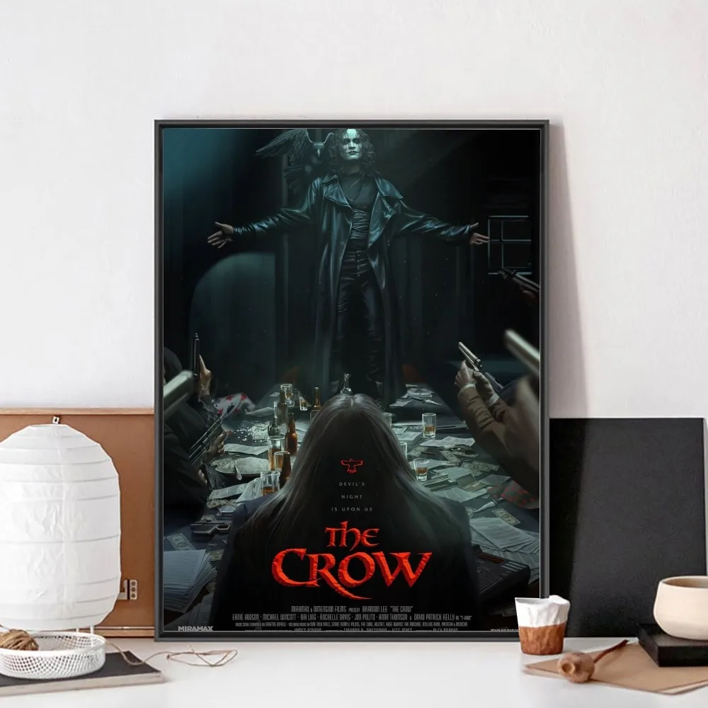 Movie T-THE CROWS  Poster No Framed Kraft Club Bar Paper Vintage Poster Wall Art Painting Bedroom Study Stickers