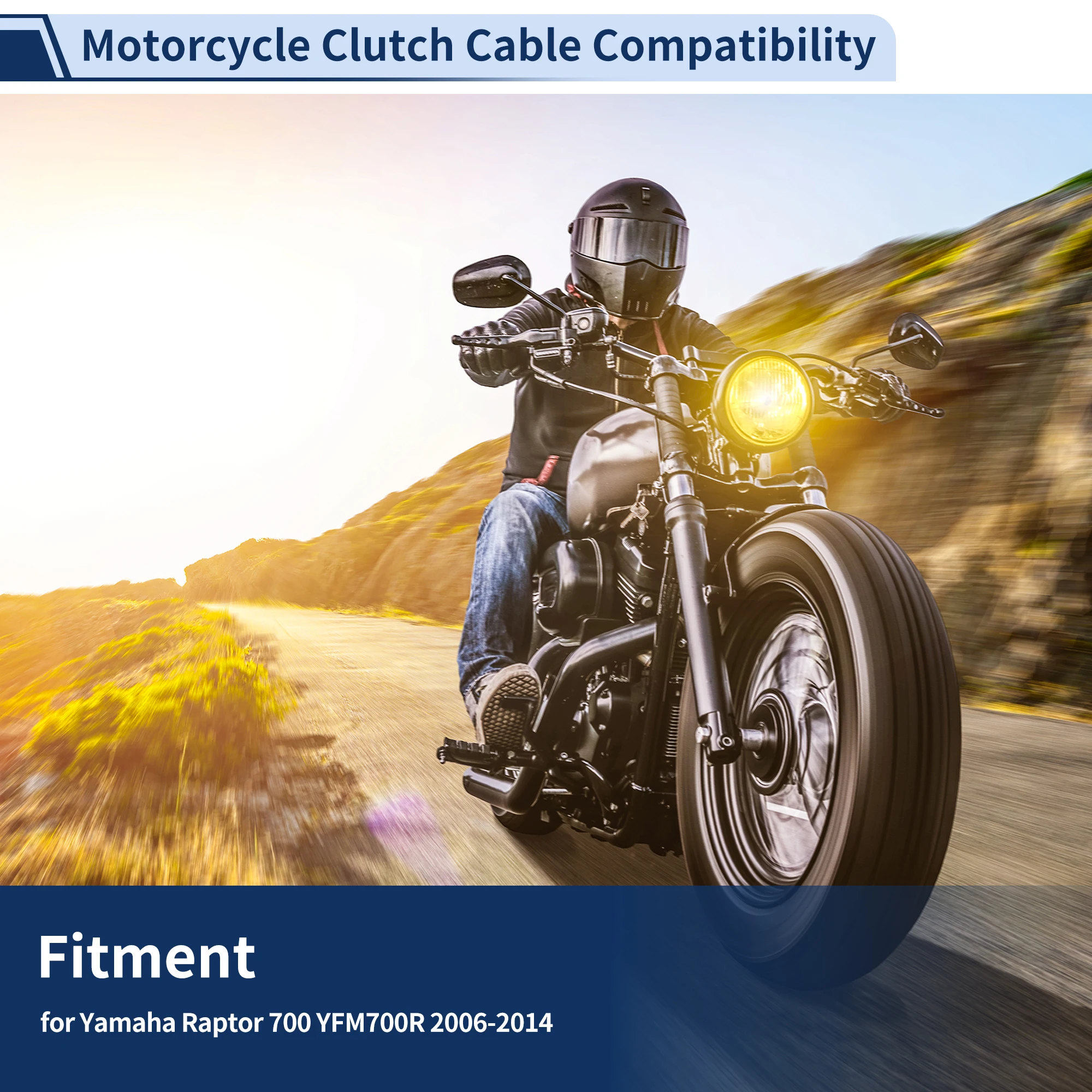 Motoforti Motorcycle Clutch Cable No.1S3263350100 for Yamaha Raptor 700 YFM700R 2006-2014