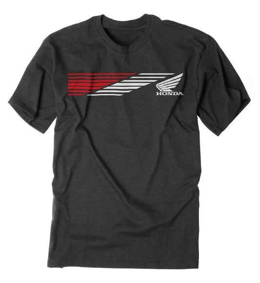 

Мужская футболка Honda, повседневная хлопковая футболка в уличном стиле, лето 2020, мужская модная дышащая футболка с рисунком крыльев, красная полосатая дизайнерская футболка