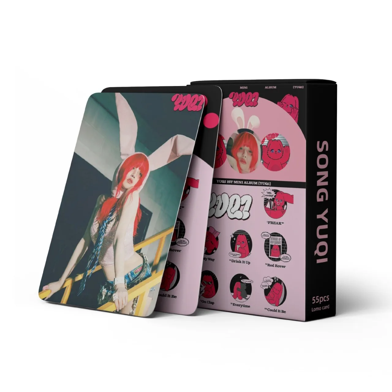 55pcs/set  Kpop GIDLE Lomo Cards Song Yuqi Solo Photocards New Album G-idle Photocards Photo Print Cards