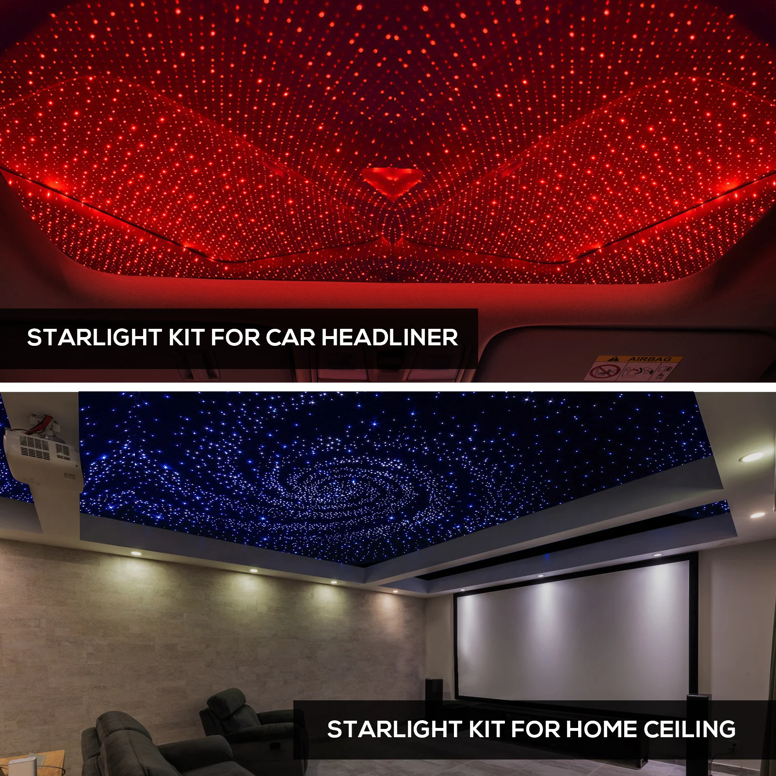 

1 Set Starlight Headliner Kit Car Roof Lights Interior Rgb Ambient Lighting Multiple Colors Auto Interior Lights Decor Car Dome