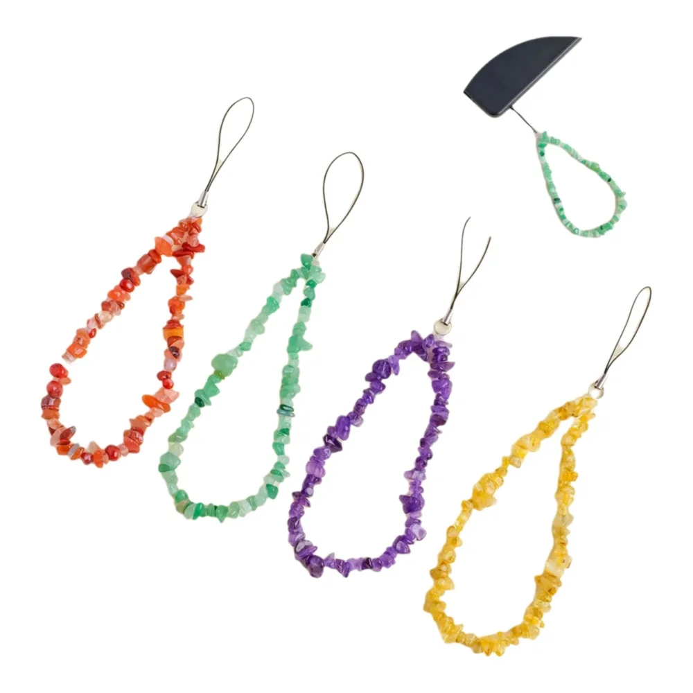 AliExpress Runyangshi 1PC Natural Crystal Gravel Pendant, Healing Energy Stone, Mobile Phone Decor & Yoga Spiritual Jewelry Gift