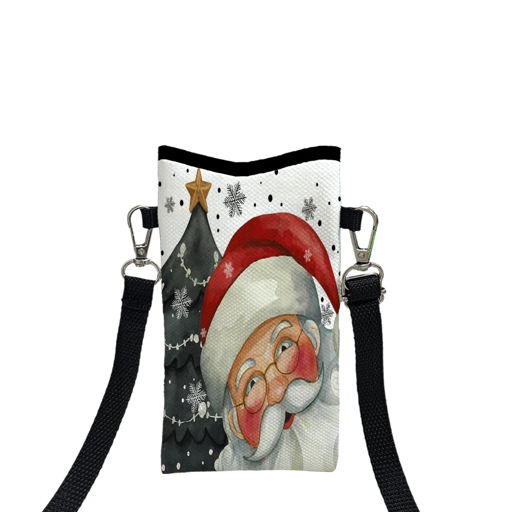 

Santa Claus and Elk Fashion Mobile Phone Bag Multifunctional Crossbody Phone Bag Adjustable Strap Shoulder Bag for Women 10.30