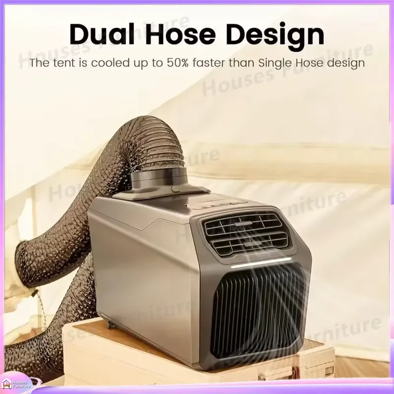 8000BTU Portable Air Conditioner Mini AC Unit 110V 220V 48V DC Low Noise Outdoor Camping Picnic Cooler Split Type Mobile