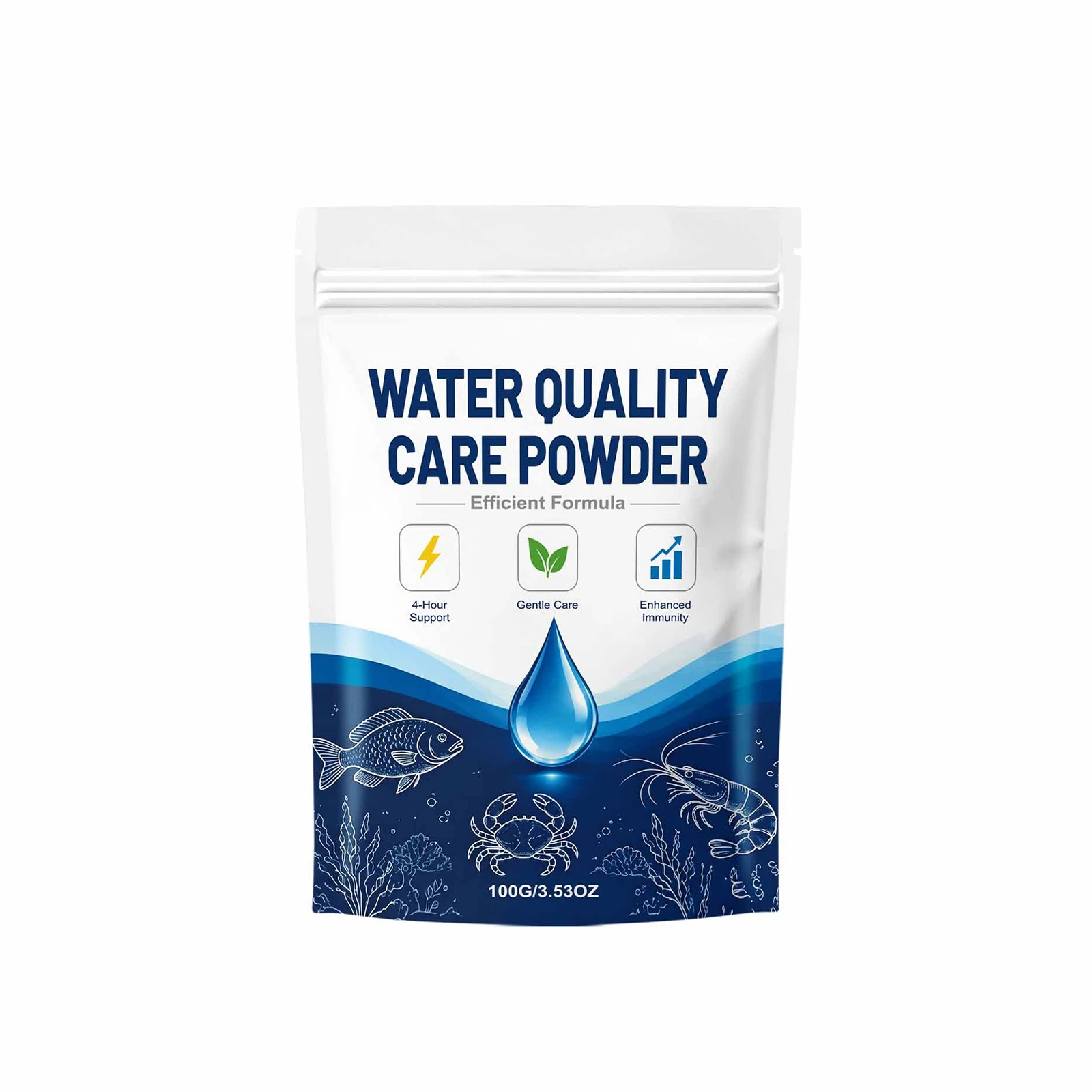 1/2/3/5PCS Water Clarifying Powder for Cloudy Aquarium Pond Water Odor Removal Long Lasting Clear Fish Tank Care