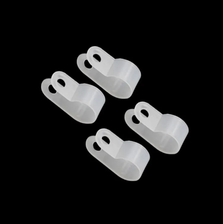 100pcs 3.3mm white wire clip insulation card U type wire clip fixed plastic clip wiring fixed Cable clips