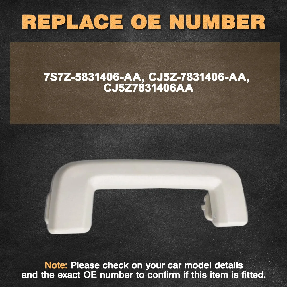 

For Ford Escape 2013 2014 2015 2016 2017 2018 2019 Roof Pull Handle Front/Rear Inner Roof Armrest Without Hook 7S7Z-5831406-AA