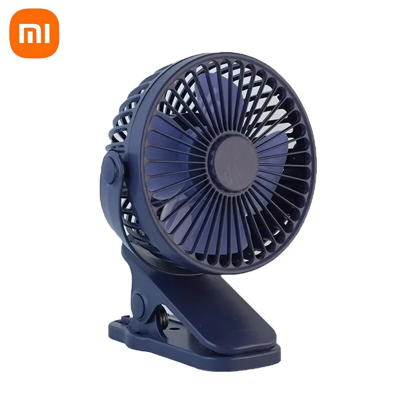 مروحة كهربائية محمولة قابلة لإعادة الشحن من Xiaomi 720 °   الدورية كليب مروحة ليلة ضوء مبرد الهواء التخييم في الهواء الطلق مروحة صغيرة التهوية