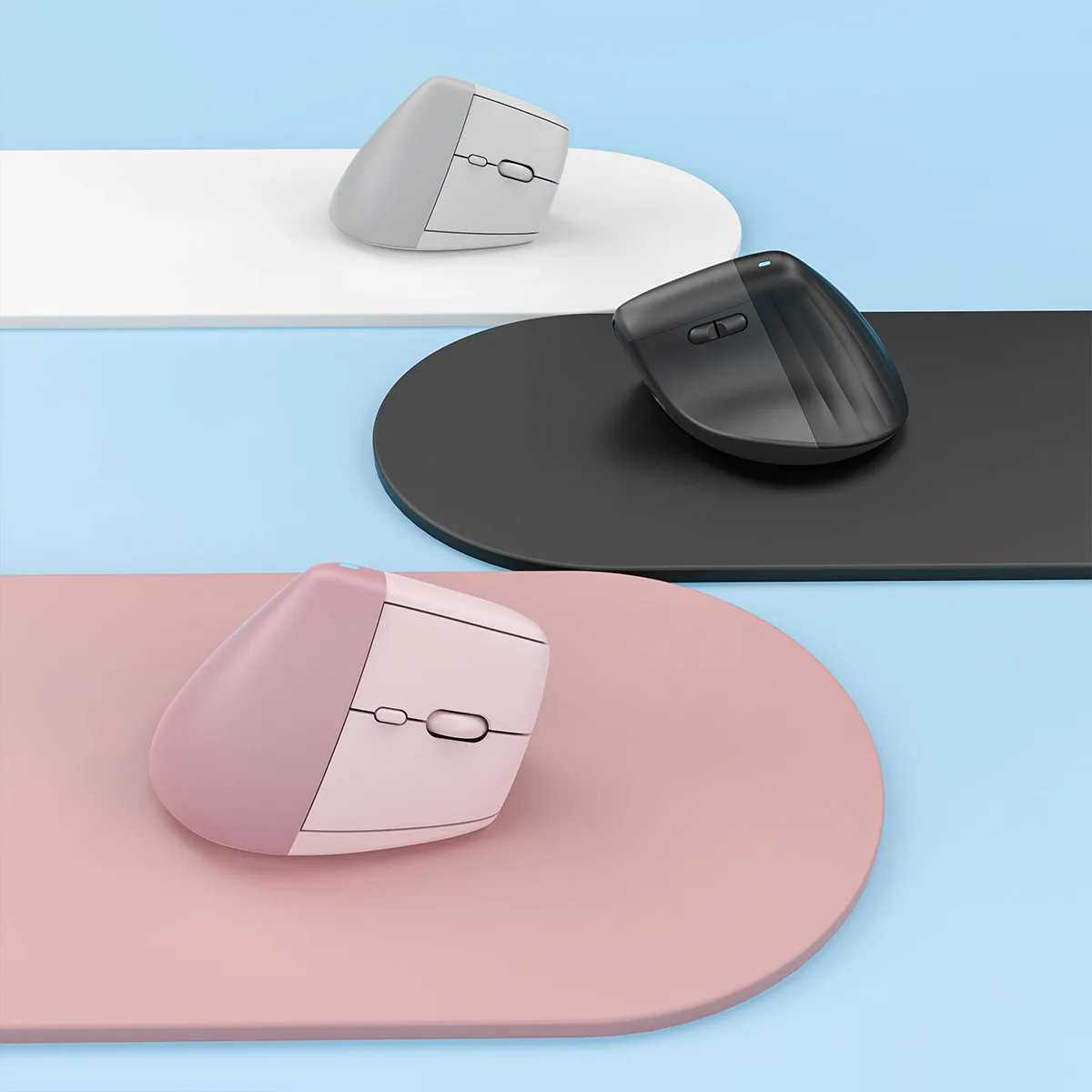 Wireless Bluetooth Dual-Mode Mouse Office Quiet Vertical Vertical Ergonomic Mouse PC Laptop Gaming Mouse