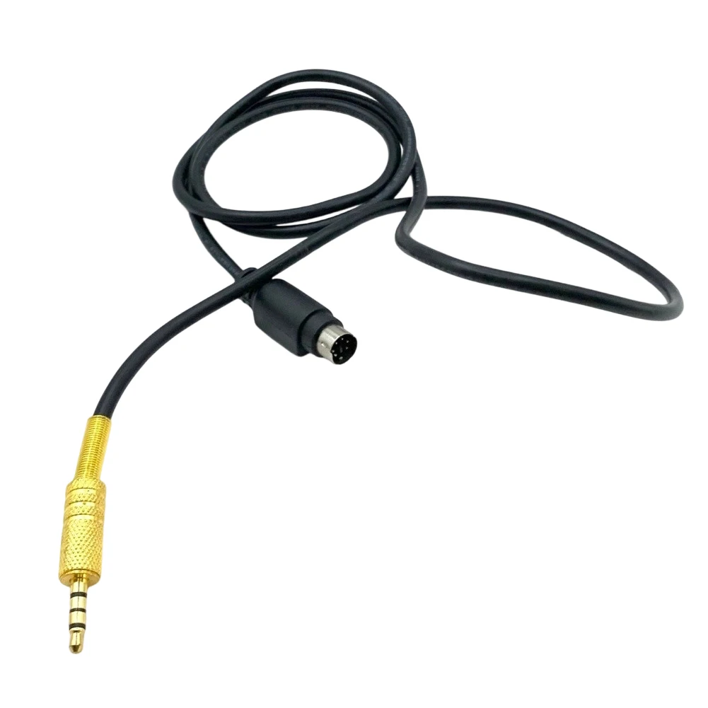 1M Audio Cable DIN 6-pin To 3.5mm Stereo Audio Converter Adapter Extension Wire Cord For FT-891/857/817/991/450D