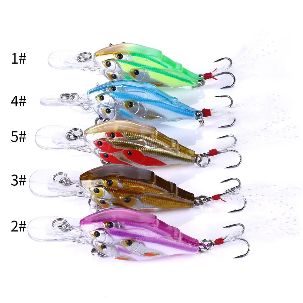 Señuelos duros Crankbait para pesca de lucio y carpa - imagen 3