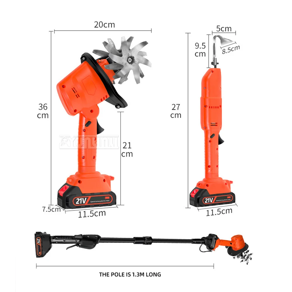 

Portable Electric Garden Weeder Handheld Weeder Micro Tiller Small Garden Efficient Tool