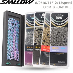 sumc MTB Bicycle Chain 6/7/8/9/10/11/12/13 speed Velocidade 8s 9s 10s 11s 12s 13s Montain Road bike Chains Part 116/126 Links